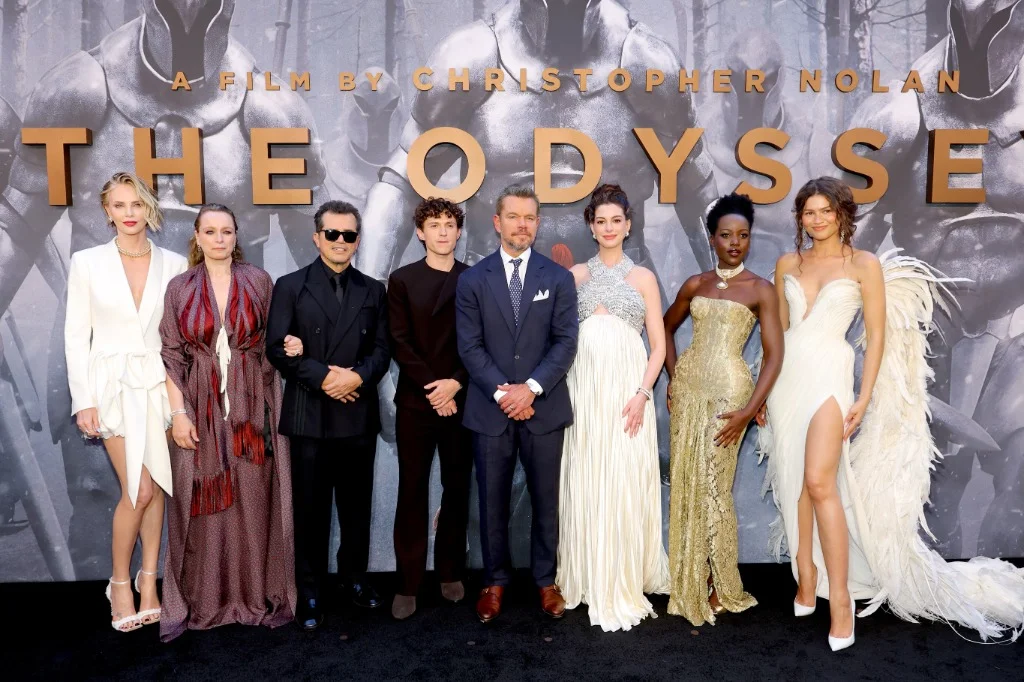 The Odyssey star-studded cast at the New York premiere