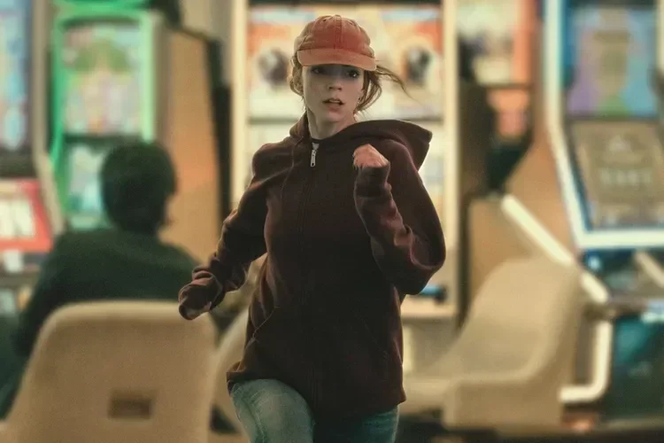 Anya Taylor-Joy as Luciana Armstrong on the run in Lucky Episode 1, No Shortcuts