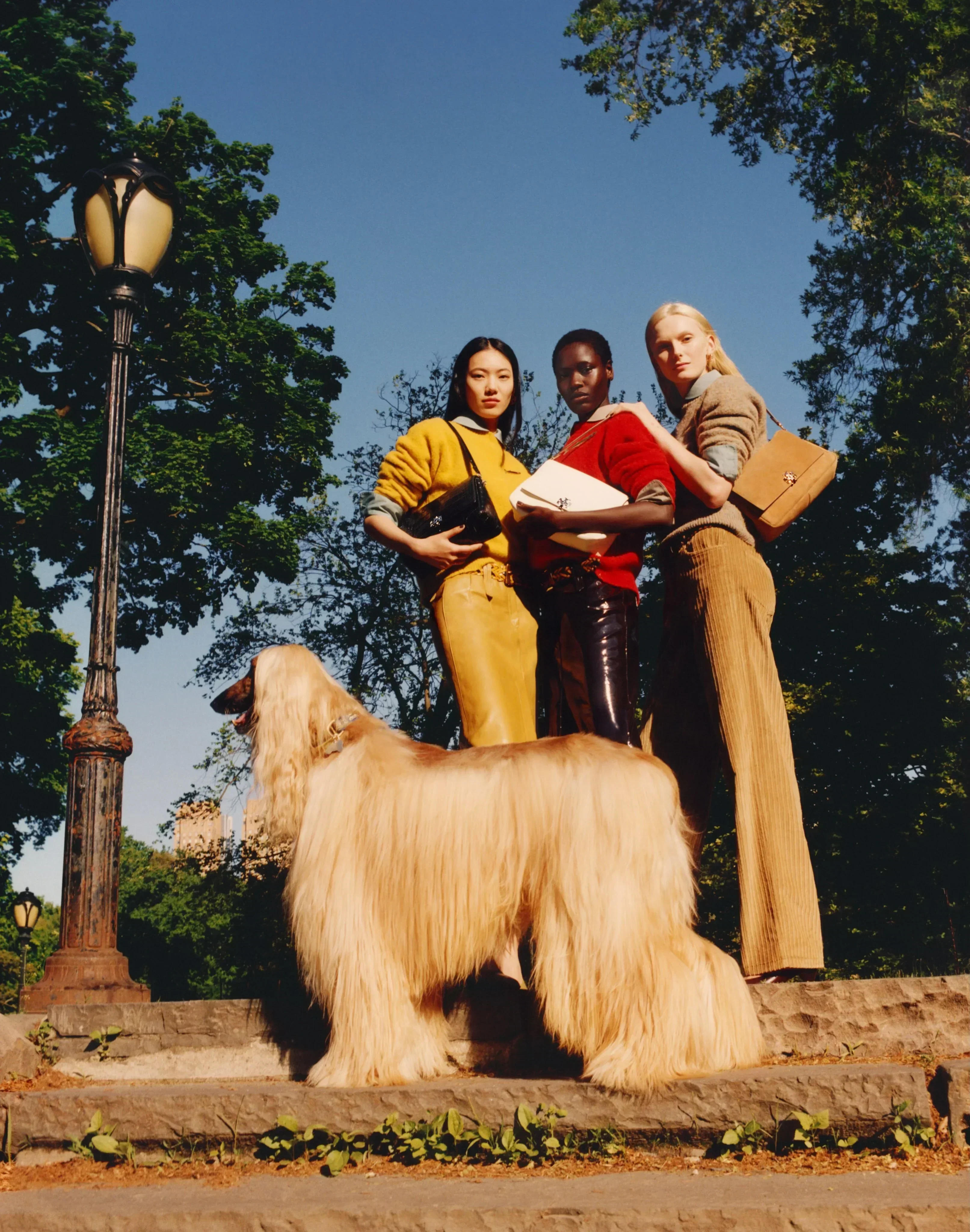 Alex Consani Tory Burch Fall/Winter 2026 campaign detail