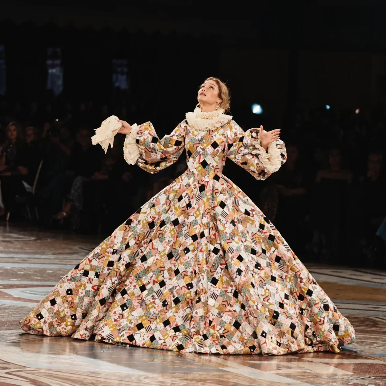 Gigi Hadid Opens Vogue World: Milan in a 1,680-Hour Valentino Tribute to Human Craftsmanship - Fashion look worn by Gigi Hadid