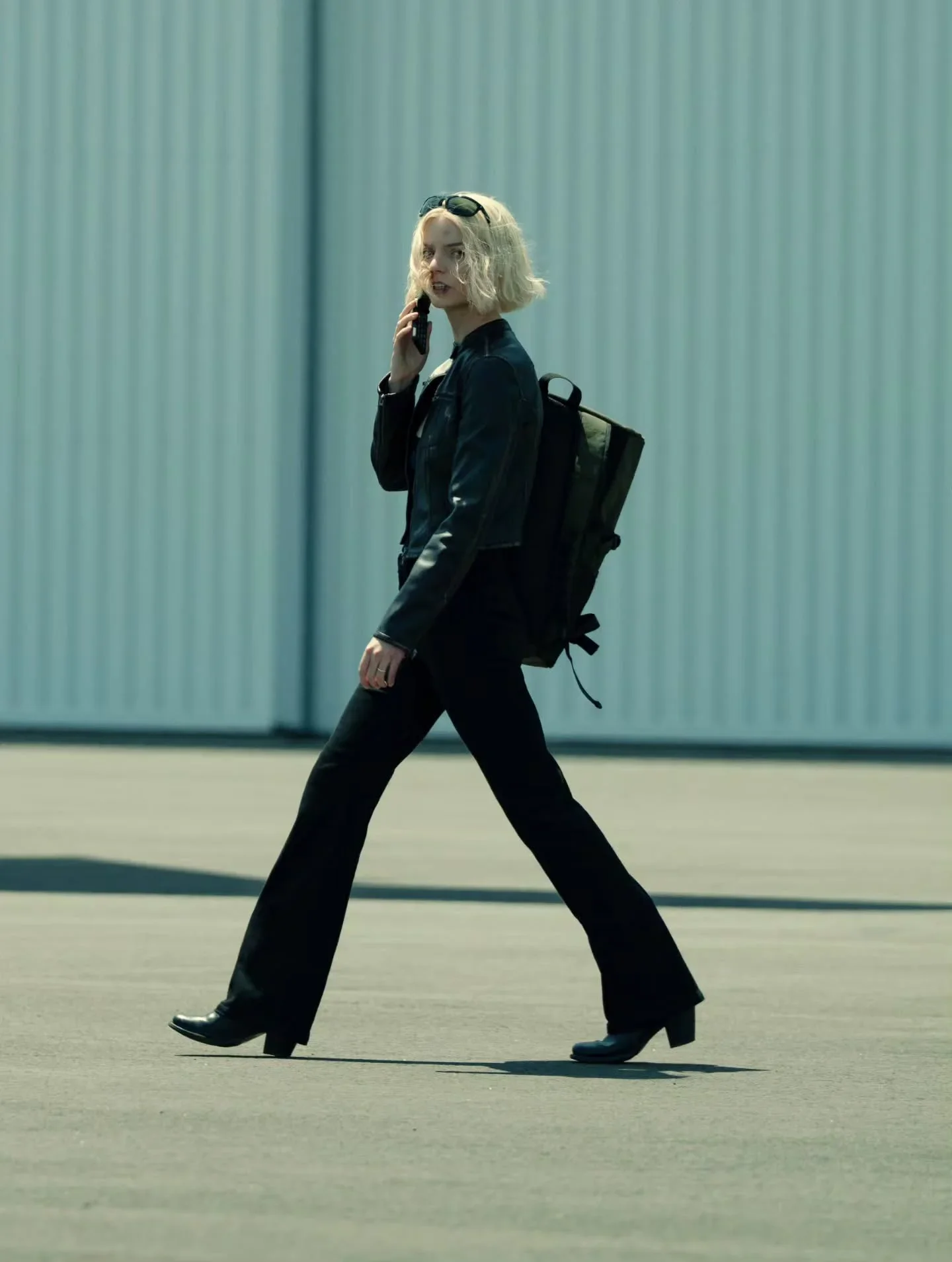 Anya Taylor-Joy in utilitarian survival wear in Lucky Episode 5