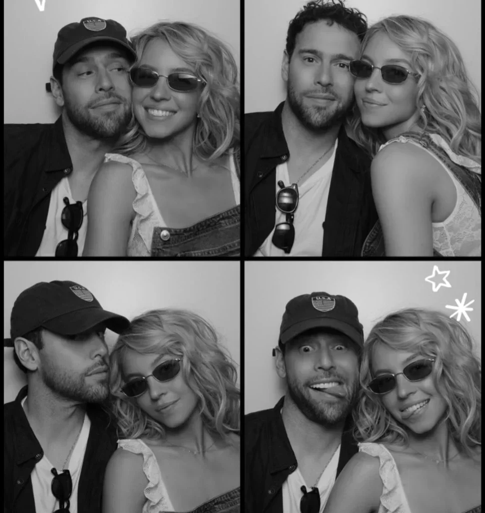 Sydney Sweeney and Scooter Braun Stagecoach photobooth strip